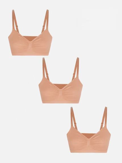 Pocketsh 3-Pack Smooth Seamless Wireless Bra Bundle